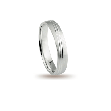 Βέρες Σετ Λευκόχρυσες Σαγρέ με Χάραγμα MASCHIO FEMMINA 017-E - themelidisjewels